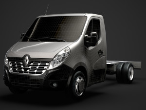 renault master singlecab dw e20 chassis 2014 Model 3D