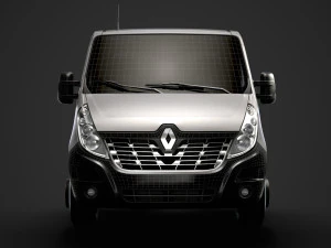 renault master singlecab dw e20 chassis 2014 3D Model