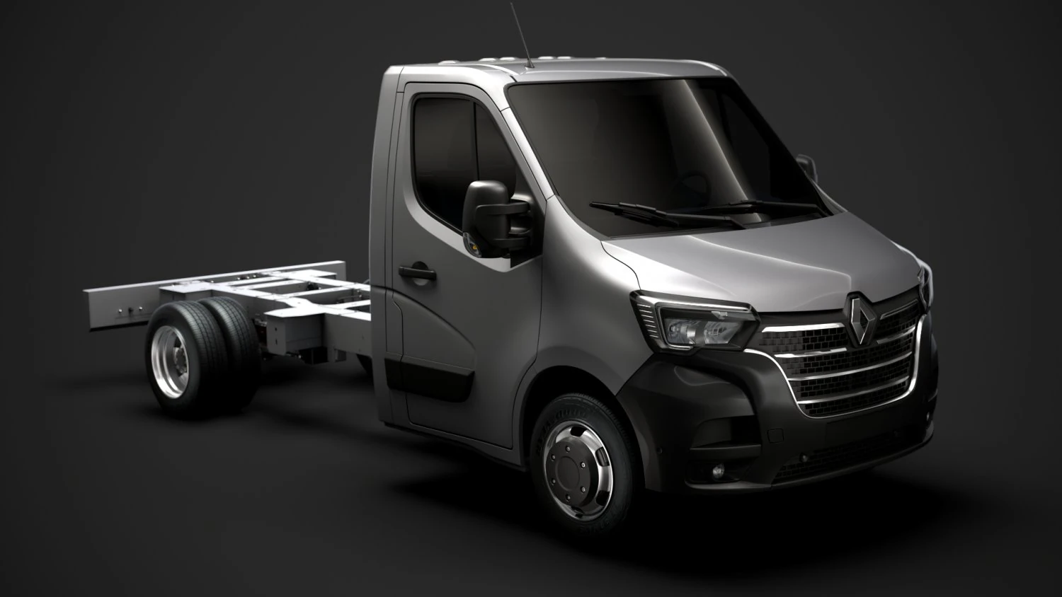 renault master singlecab dw e20 chassis 2020 3D Model .c4d .max .obj .3ds .fbx .stl .blend 