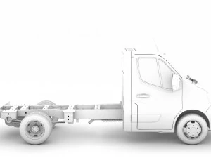 renault master singlecab dw e20 chassis 2020 3D Model