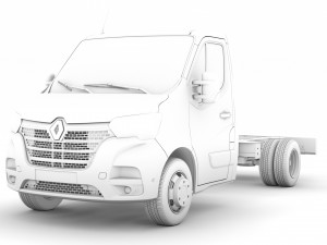 renault master singlecab dw e20 chassis 2020 Model 3D