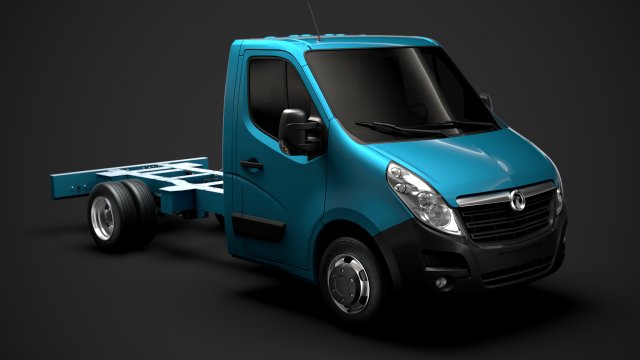 vauxhall movano singlecab dw e20 chassis 2014 Modelo 3D .c4d .max .obj .3ds .fbx .stl .blend 