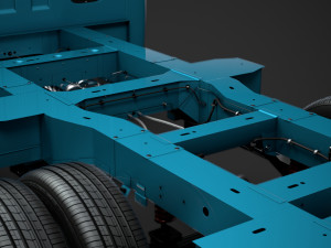 vauxhall movano singlecab dw e20 chassis 2014 Modelo 3D