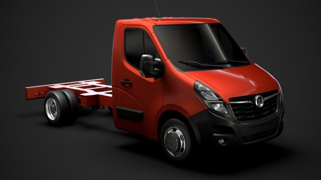 vauxhall movano singlecab dw e20 chassis 2020 Model 3D .c4d .max .obj .3ds .fbx .stl .blend 