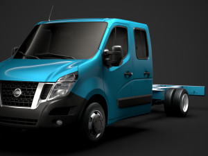 nissan nv400 crewcab dw e30 chassis 2014 3D Model
