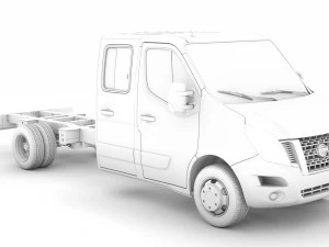 nissan nv400 crewcab dw e30 chassis 2014 3D Model