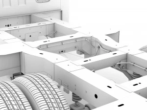 nissan nv400 crewcab dw e30 chassis 2014 3D Model