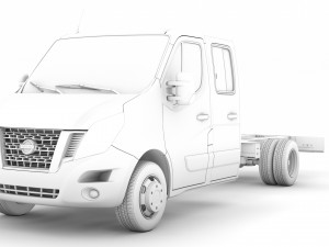 nissan nv400 crewcab dw e30 chassis 2014 3D Model