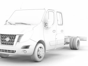 nissan nv400 crewcab dw e30 chassis 2014 3D Model