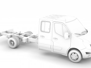 nissan nv400 crewcab dw e30 chassis 2014 3D Model
