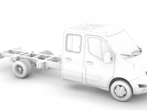 nissan nv400 crewcab dw e30 chassis 2014 3D Model