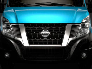 nissan nv400 crewcab dw e30 chassis 2014 3D Model