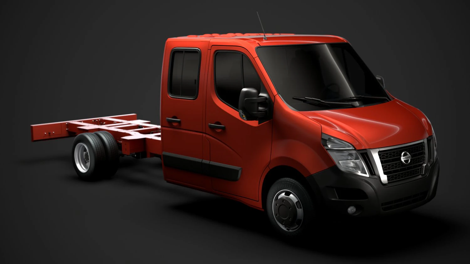 nissan nv400 crewcab dw e30 chassis 2020 3D Model .c4d .max .obj .3ds .fbx .stl .blend 