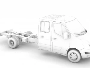 nissan nv400 crewcab dw e30 chassis 2020 3D Model
