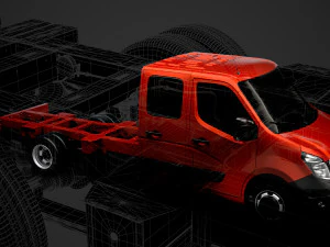 nissan nv400 crewcab dw e30 chassis 2020 3D Model