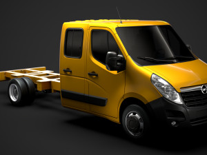 opel movano crewcab dw e30 chassis 2014 3D Model