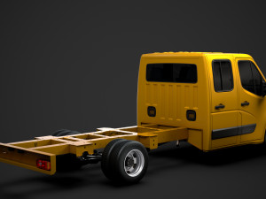 opel movano crewcab dw e30 chassis 2014 Modelo 3D