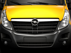 opel movano crewcab dw e30 chassis 2014 Modelo 3D
