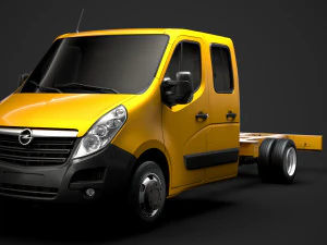 opel movano crewcab dw e30 chassis 2014 3D Model