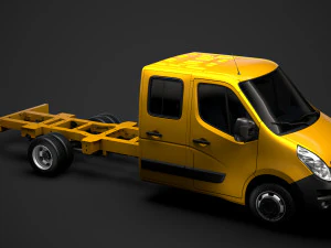 opel movano crewcab dw e30 chassis 2014 3D Model