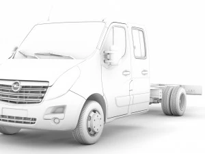 opel movano crewcab dw e30 chassis 2014 3D Model