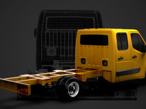 opel movano crewcab dw e30 chassis 2014 3D Model