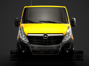opel movano crewcab dw e30 chassis 2014 Modelo 3D