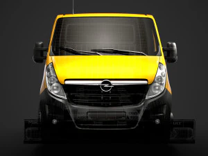 opel movano crewcab dw e30 chassis 2014 3D Model