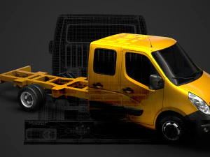 opel movano crewcab dw e30 chassis 2014 3D Model