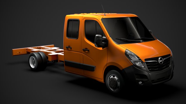 opel movano crewcab dw e30 chassis 2020 3D 모델 .c4d .max .obj .3ds .fbx .stl .blend 
