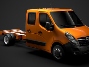 opel movano crewcab dw e30 chassis 2020 3D Model