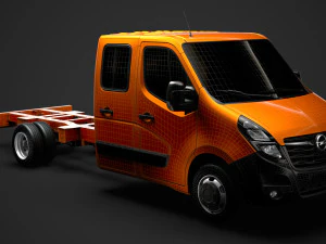 opel movano crewcab dw e30 chassis 2020 3D Model