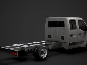 renault master crewcab dw e30 chassis 2010 3D Model