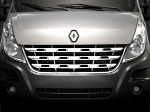 renault master crewcab dw e30 chassis 2010 3D Model