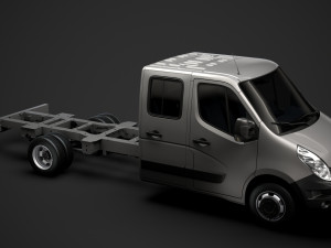 renault master crewcab dw e30 chassis 2010 3D Model