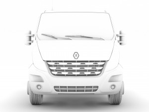 renault master crewcab dw e30 chassis 2010 3D Model