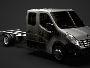 renault master crewcab dw e30 chassis 2010 3D Model