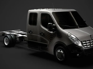 renault master crewcab dw e30 chassis 2010 3D Model