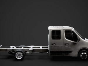 renault master crewcab dw e30 chassis 2010 3D Model