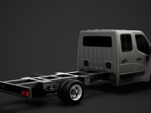 renault master crewcab dw e30 chassis 2010 3D Model