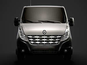 renault master crewcab dw e30 chassis 2010 3D Model