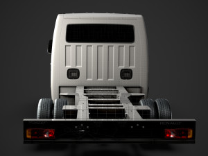 renault master crewcab dw e30 chassis 2010 3D Model