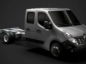 chassi renault master crewcab dw e30 2014 Modelo 3D