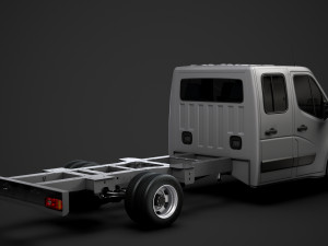 renault master crewcab dw e30 chassis 2014 Model 3D