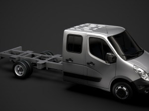 renault master crewcab dw e30 chassis 2014 Model 3D