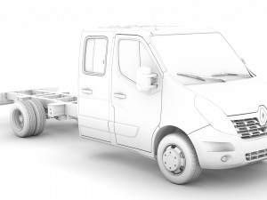 renault master crewcab dw e30 chassis 2014 Model 3D