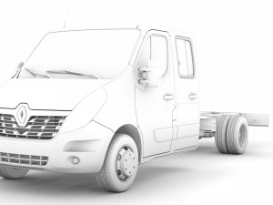renault master crewcab dw e30 chassis 2014 Model 3D