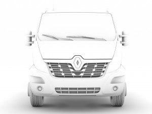 renault master crewcab dw e30 chassis 2014 Model 3D