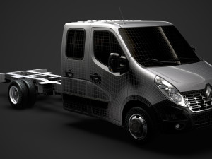 renault master crewcab dw e30 chassis 2014 Model 3D
