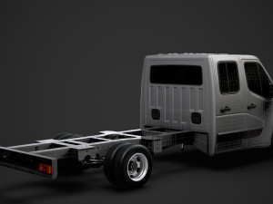 renault master crewcab dw e30 chassis 2014 Model 3D